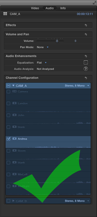 Correct way to choose channels